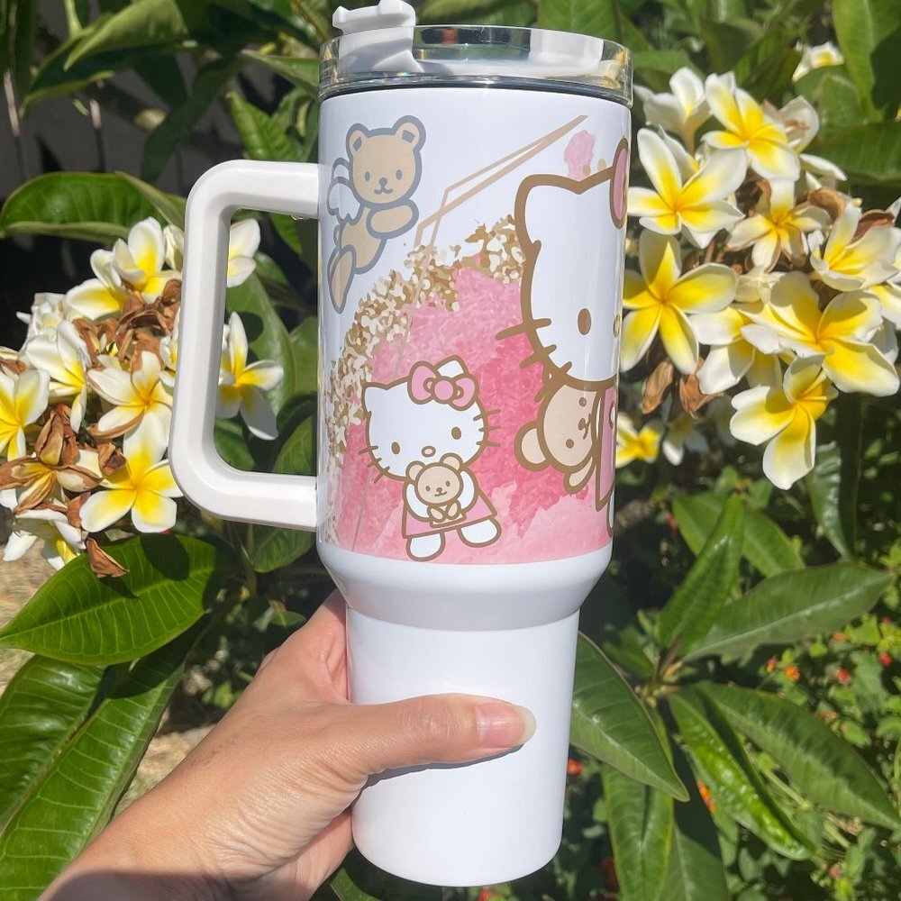 Christmas gift thanksgiving Personalized Sanrio Hello Kitty Tumbler 40oz - Picture 5 of 14